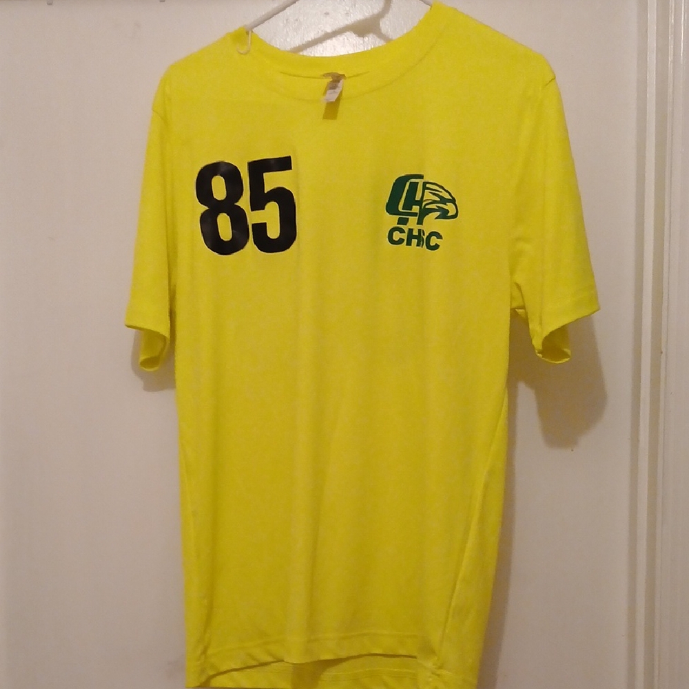 Yellow Graphic T-Shirt with Black Print
